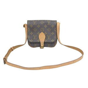 Louis Vuitton Cartouchiere Shoulder Bag Crossbody Monogram Brown